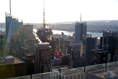 New York City Top Of The Rock 05A Southwest, Bank of America Tower, Times Square Area Close Up, The New York Times Building